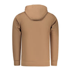 Rifle Marrone cotton men's sweatshirt with long sleeves and crew neckline, casual style, shown on a plain background.