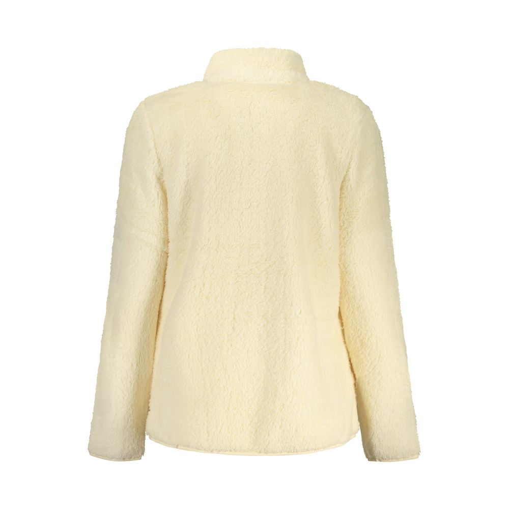 Beige Laura Biagiotti polyester women's sweatshirt with a relaxed fit and subtle logo accents.