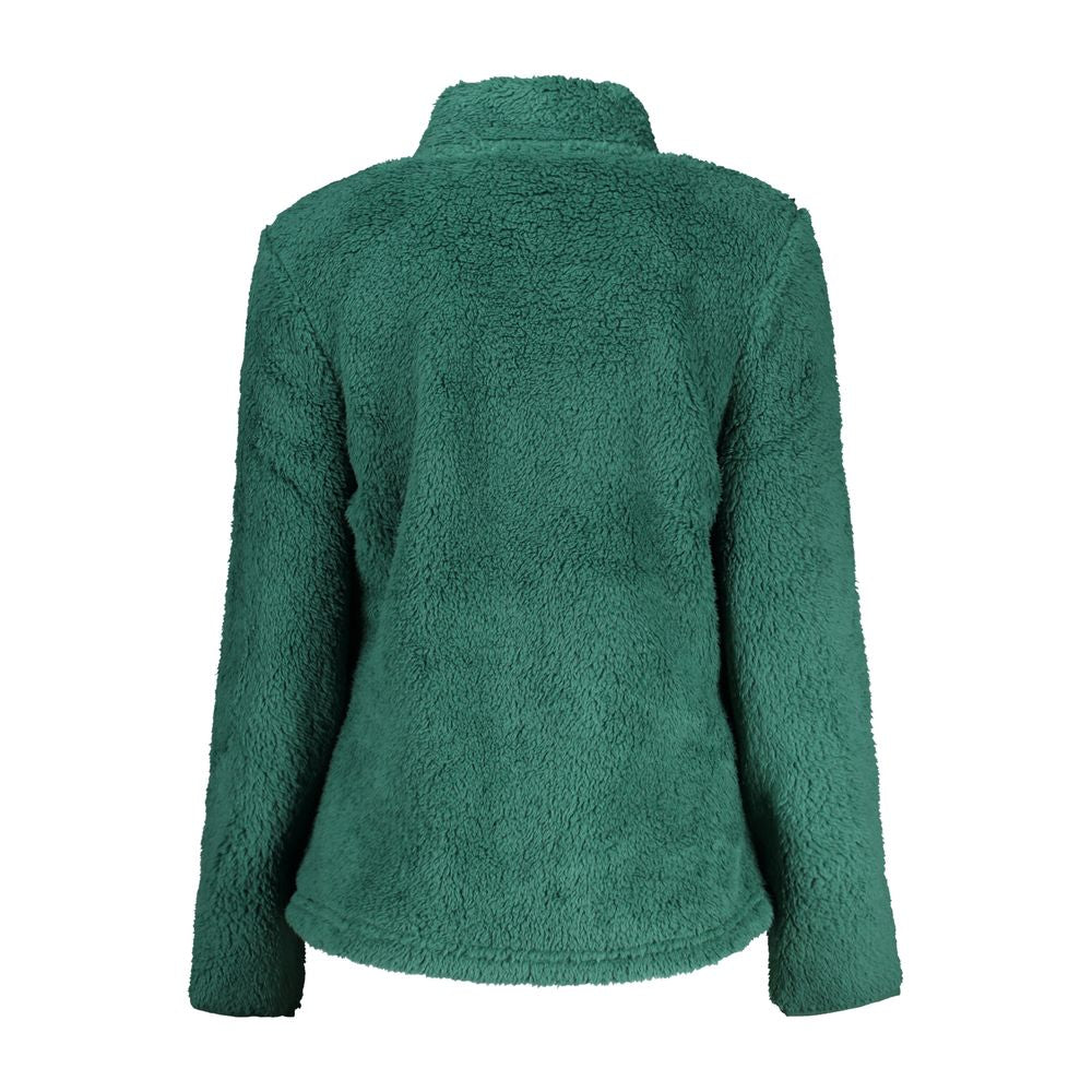 Laura Biagiotti Verde polyester women's sweatshirt with a relaxed fit and long sleeves, featuring a casual and comfortable style.