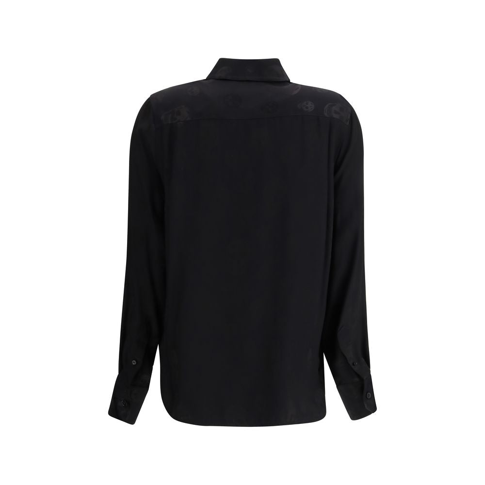 Alexander McQueen Black Viscose Pattern Shirt Alexander McQueen