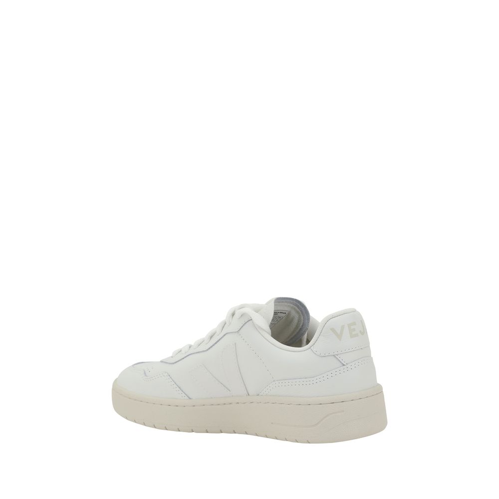 Veja White Other Fibres low top sneakers with white laces and minimalist design for casual wear.