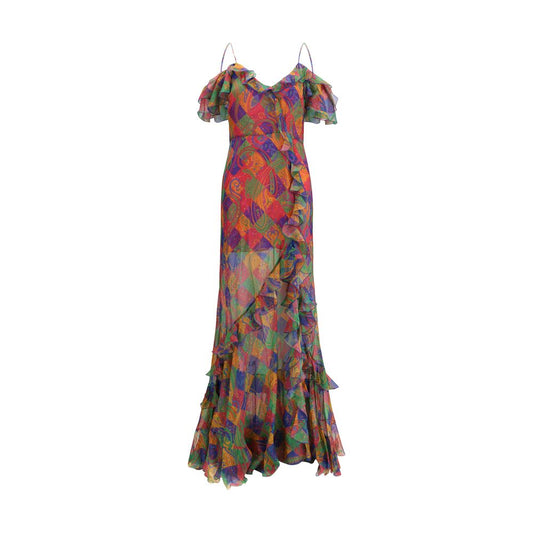 Etro Multicolor Silk Casual Dress Etro