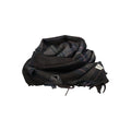 Black polyester men's scarf with rifle logo, featuring a sleek design and soft fabric, perfect for casual or stylish wear.