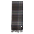 Black polyester men's scarf featuring the Rifle brand, stylish and lightweight with a smooth texture and classic design.