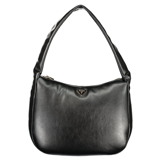 Guess Jeans Nero Poliuretano Women Handbag Guess Jeans