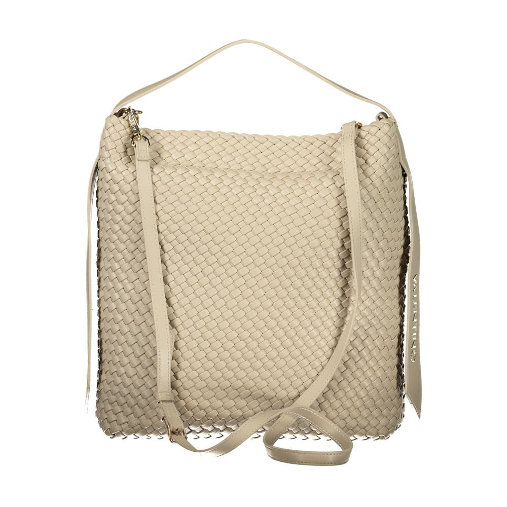 Beige Mario Valentino women's polyurethane bag with sleek design and structured shape, suitable for everyday use.