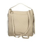Beige Mario Valentino women's polyurethane bag with sleek design and structured shape, suitable for everyday use.