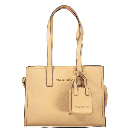 Mario Valentino Beige Polyurethane Women's Bag with Shoulder Handles Mario Valentino