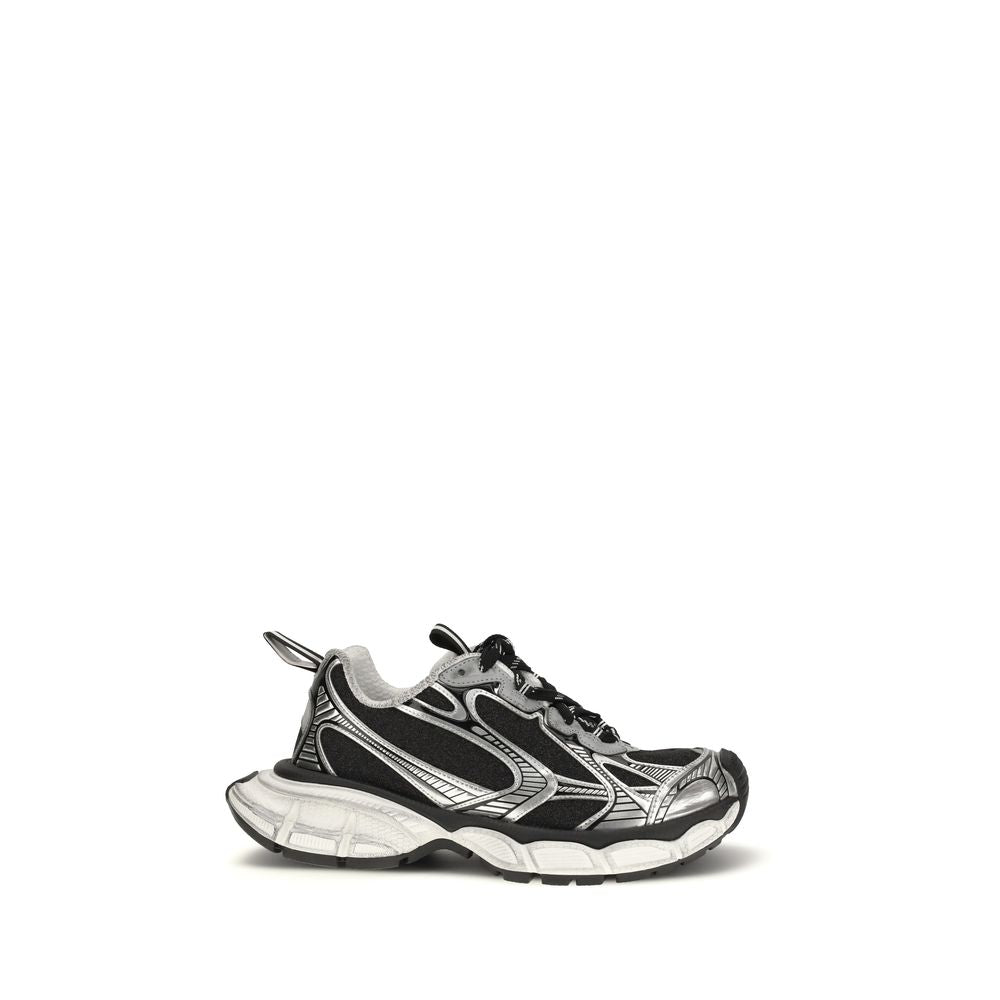 Balenciaga multicolor polyethylene athletic sneakers with chunky design and vibrant color accents.