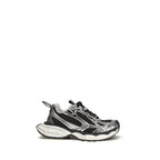 Balenciaga multicolor polyethylene athletic sneakers with chunky design and vibrant color accents.