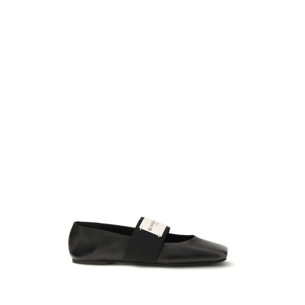 Givenchy Black Lamb Ovis Aries Aries Ballet Flats Givenchy