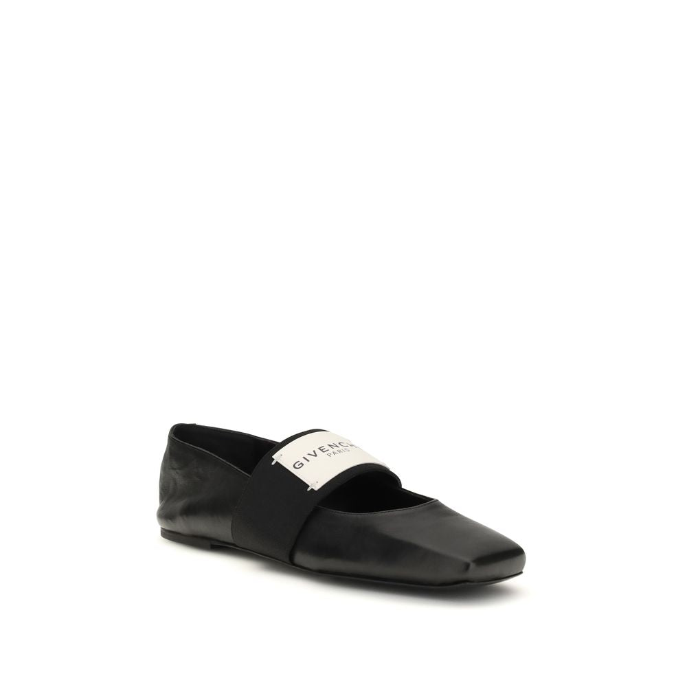 Givenchy Black Lamb Ovis Aries Aries Ballet Flats Givenchy