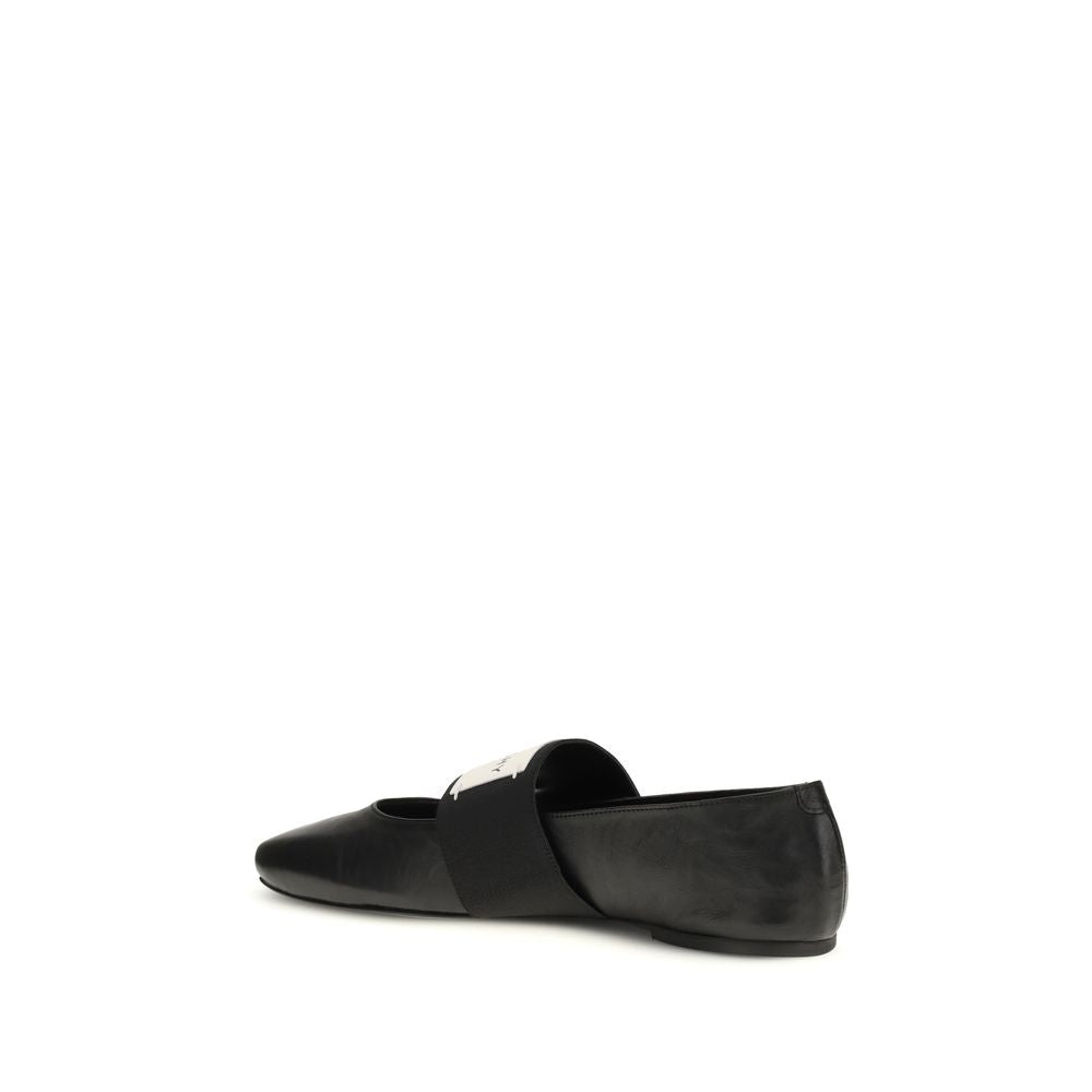 Givenchy Black Lamb Ovis Aries Aries Ballet Flats Givenchy
