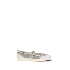 Carel Paris Beige Cotton Ballet Flats Carel Paris