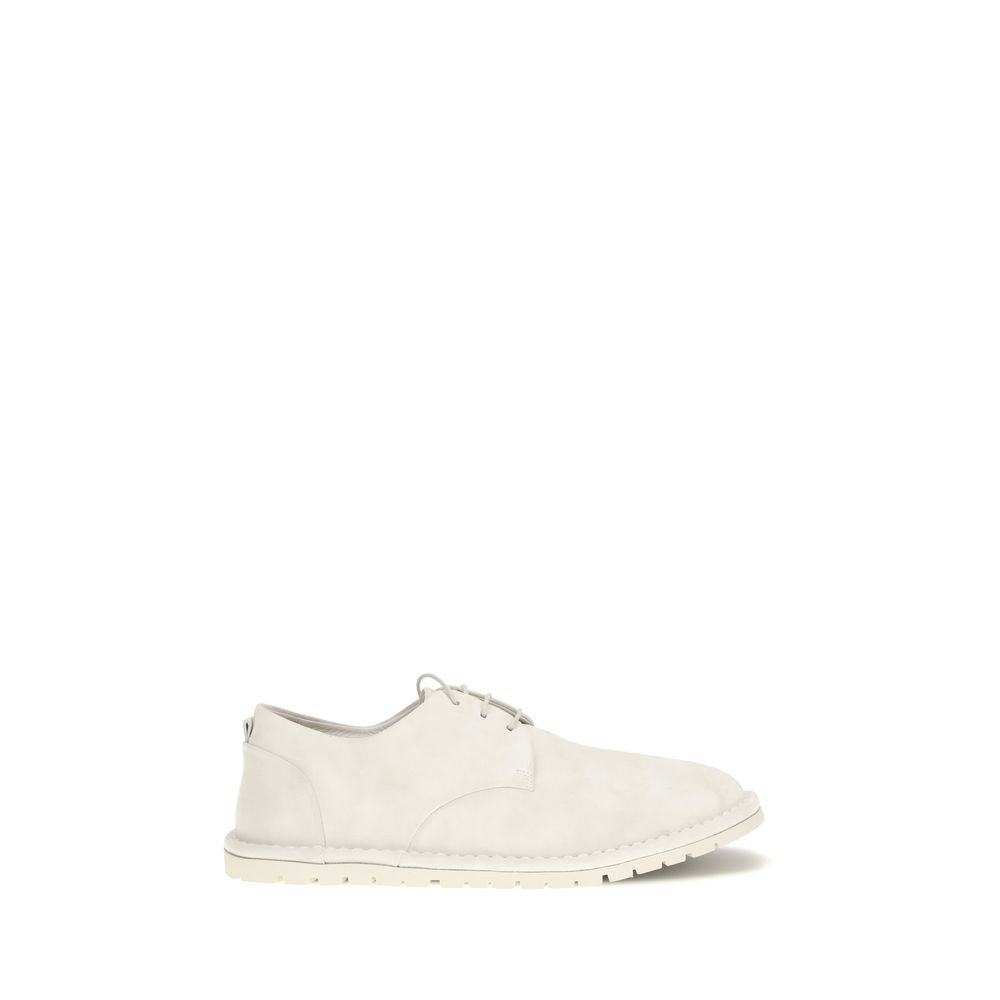 Marsell Beige Calf Leather Bos Taurus Oxfords And Derbies Marsell
