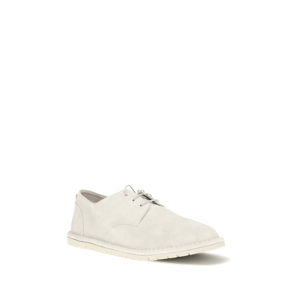 Marsell Beige Calf Leather Bos Taurus Oxfords And Derbies Marsell