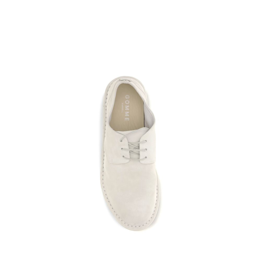 Marsell Beige Calf Leather Bos Taurus Oxfords And Derbies Marsell