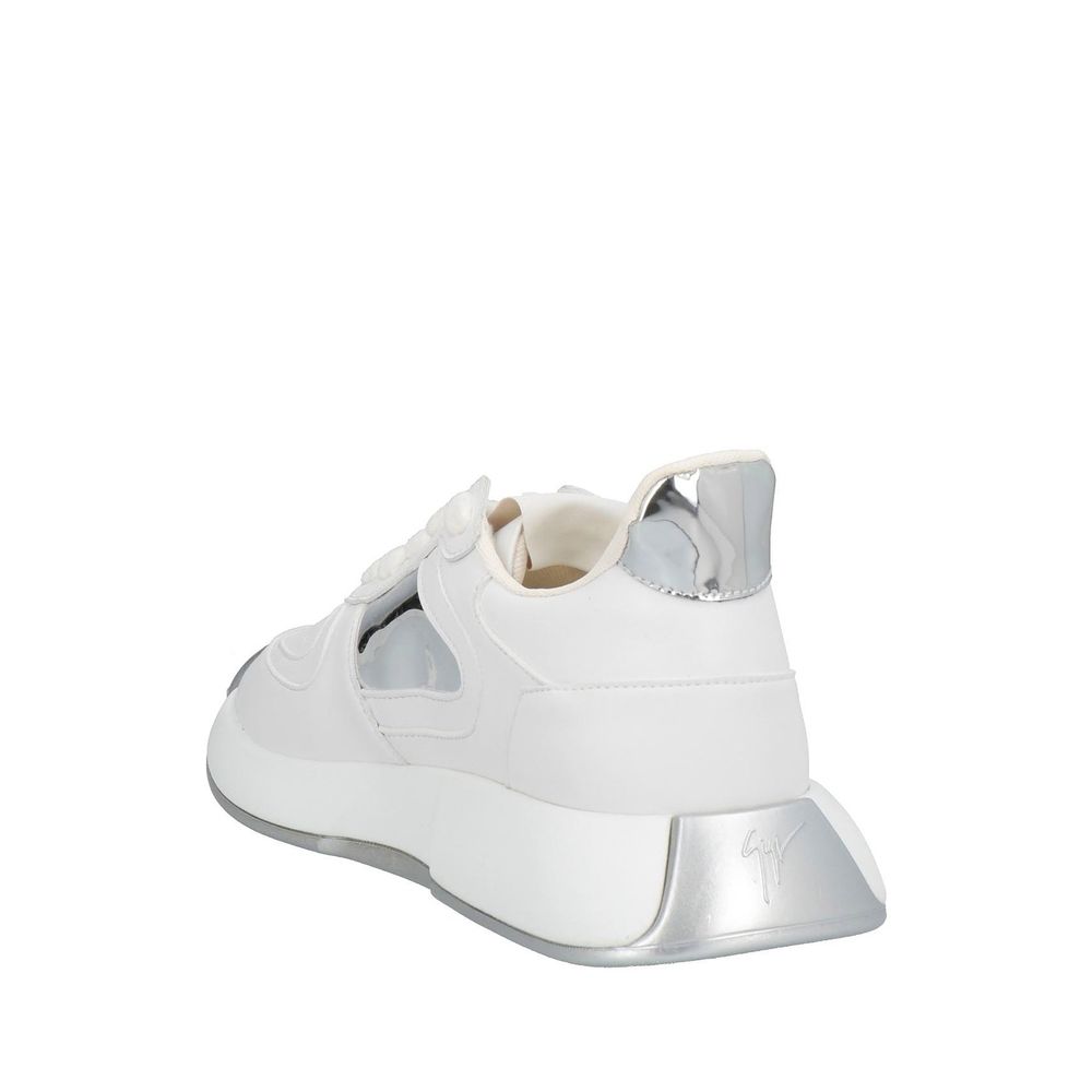 Giuseppe Zanotti White Calfskin Chunky Sneakers Giuseppe Zanotti