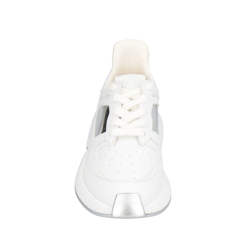 Giuseppe Zanotti White Calfskin Chunky Sneakers Giuseppe Zanotti