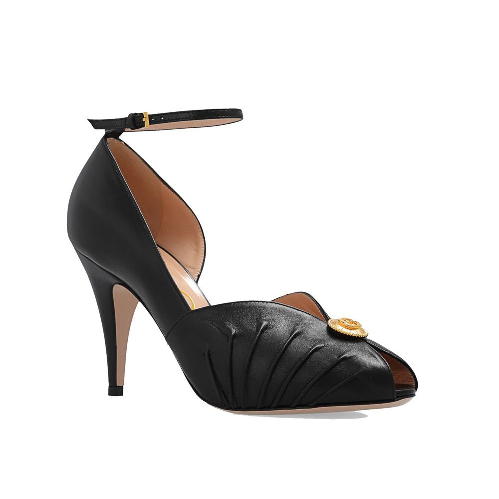 Gucci Black Leather Platform Pumps Gucci