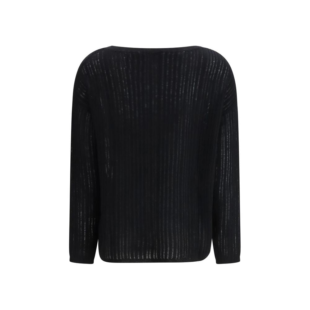 Allude Black Cashmere Cashmere Sweater Allude