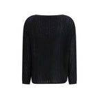 Allude Black Cashmere Cashmere Sweater Allude