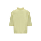 Allude Bicolor Cashmere Polo Shirt Allude