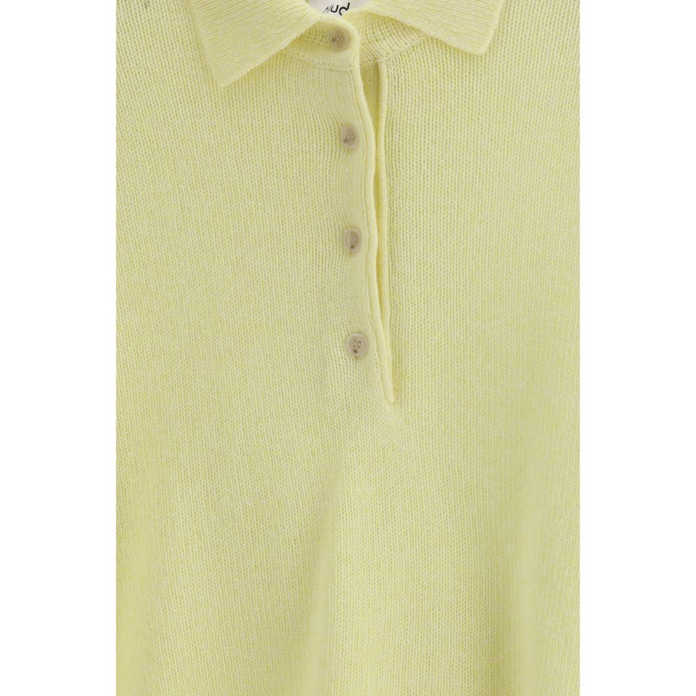 Allude Bicolor Cashmere Polo Shirt Allude