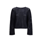Allude Blue Fleece Wool Sweatshirt Allude