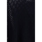 Allude Blue Fleece Wool Sweatshirt Allude