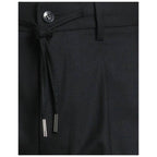 Herno Black Elastane Casual Pants