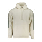 Calvin Klein blue polyurethane men's sneaker with white sole and sleek design, front view showing laces and branding details.