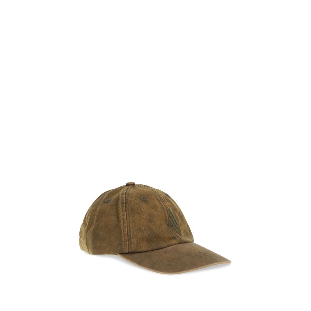 The Attico Brown Cotton Cap Baseball Hat
