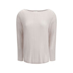 Allude White Cashmere Cashmere Sweater Allude
