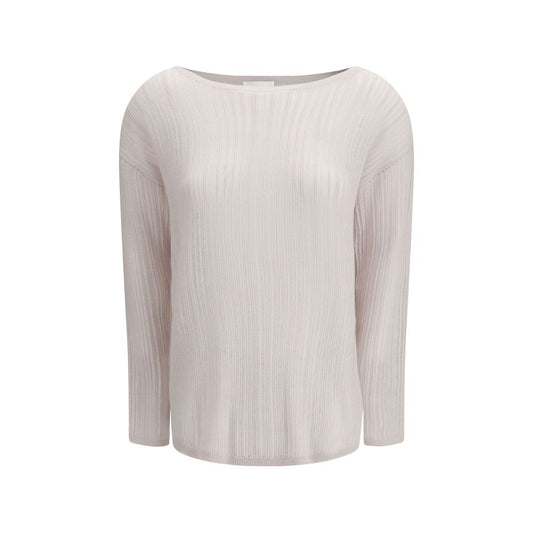 Allude White Cashmere Cashmere Sweater Allude
