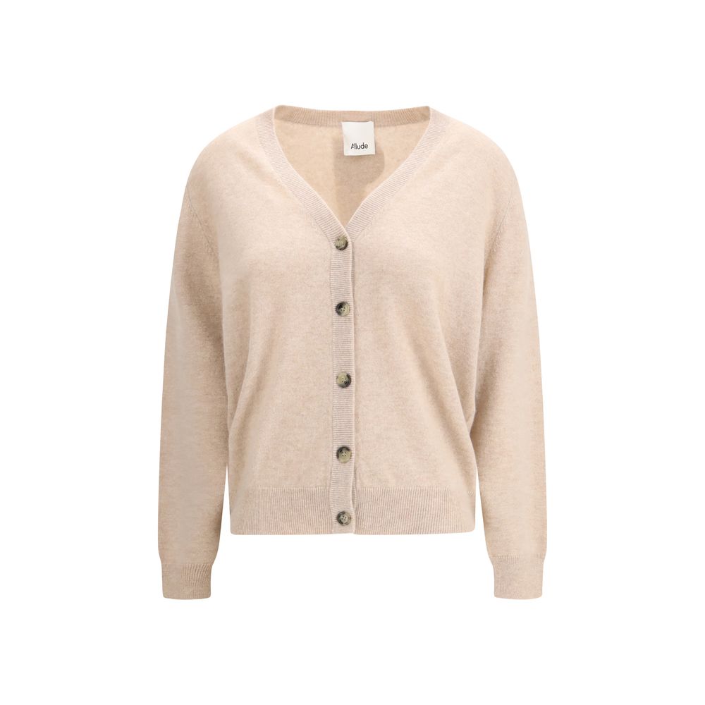 Allude Cream Cashmere Cardigan Allude