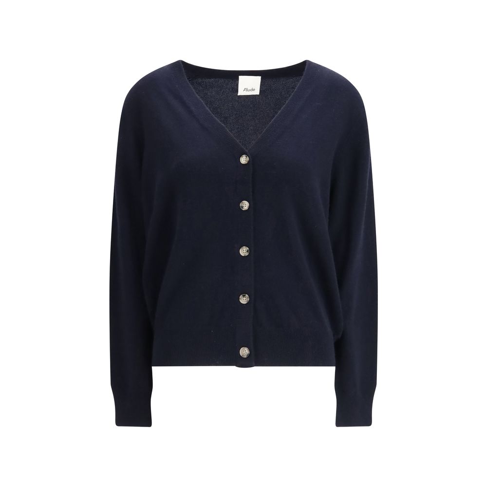 Allude Blue Cashmere Cardigan Allude