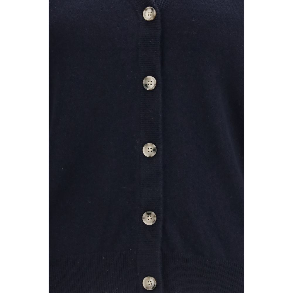 Allude Blue Cashmere Cardigan Allude