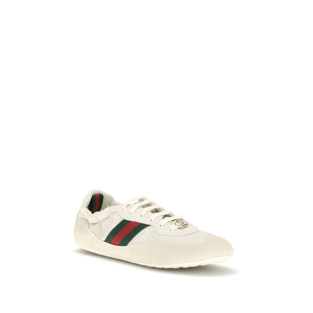 Gucci Cream Calf Leather Bos Taurus Low Top Sneakers Gucci
