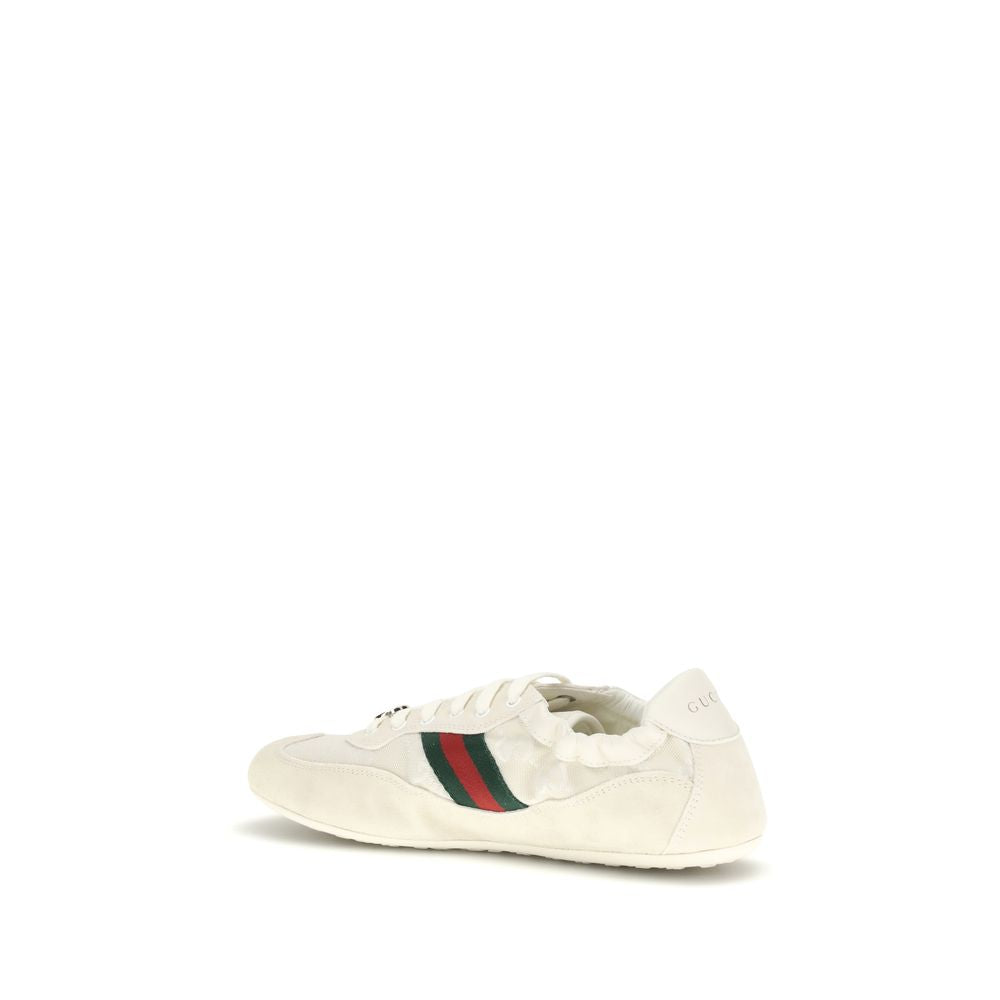 Gucci Cream Calf Leather Bos Taurus Low Top Sneakers Gucci