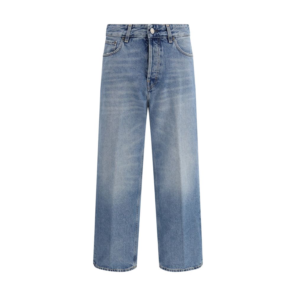 Haikure Blue Cotton Boyfriend Jeans Haikure