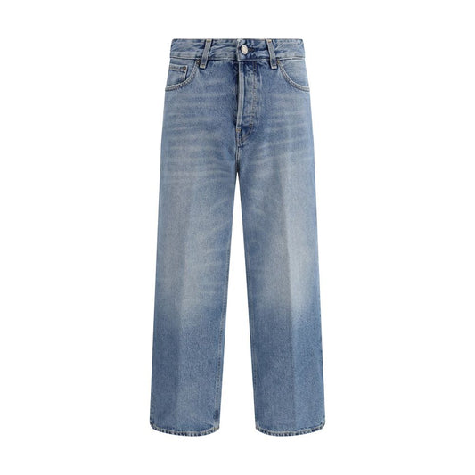Haikure Blue Cotton Boyfriend Jeans Haikure