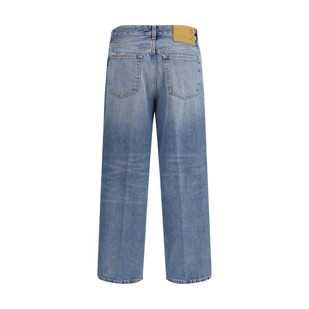 Haikure Blue Cotton Boyfriend Jeans Haikure