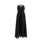 Marant Etoile Black Cotton Casual Dress Marant Etoile
