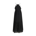 Marant Etoile Black Cotton Casual Dress Marant Etoile