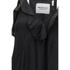 Marant Etoile Black Cotton Casual Dress Marant Etoile