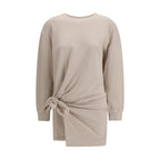 Marant Etoile Beige Cotton Casual Dress Marant Etoile
