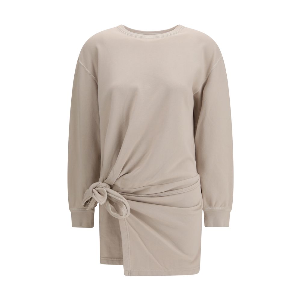 Marant Etoile Beige Cotton Casual Dress Marant Etoile