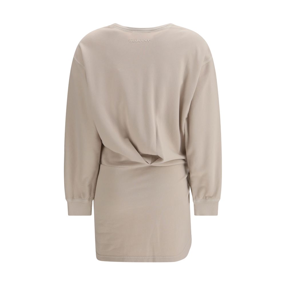 Marant Etoile Beige Cotton Casual Dress Marant Etoile