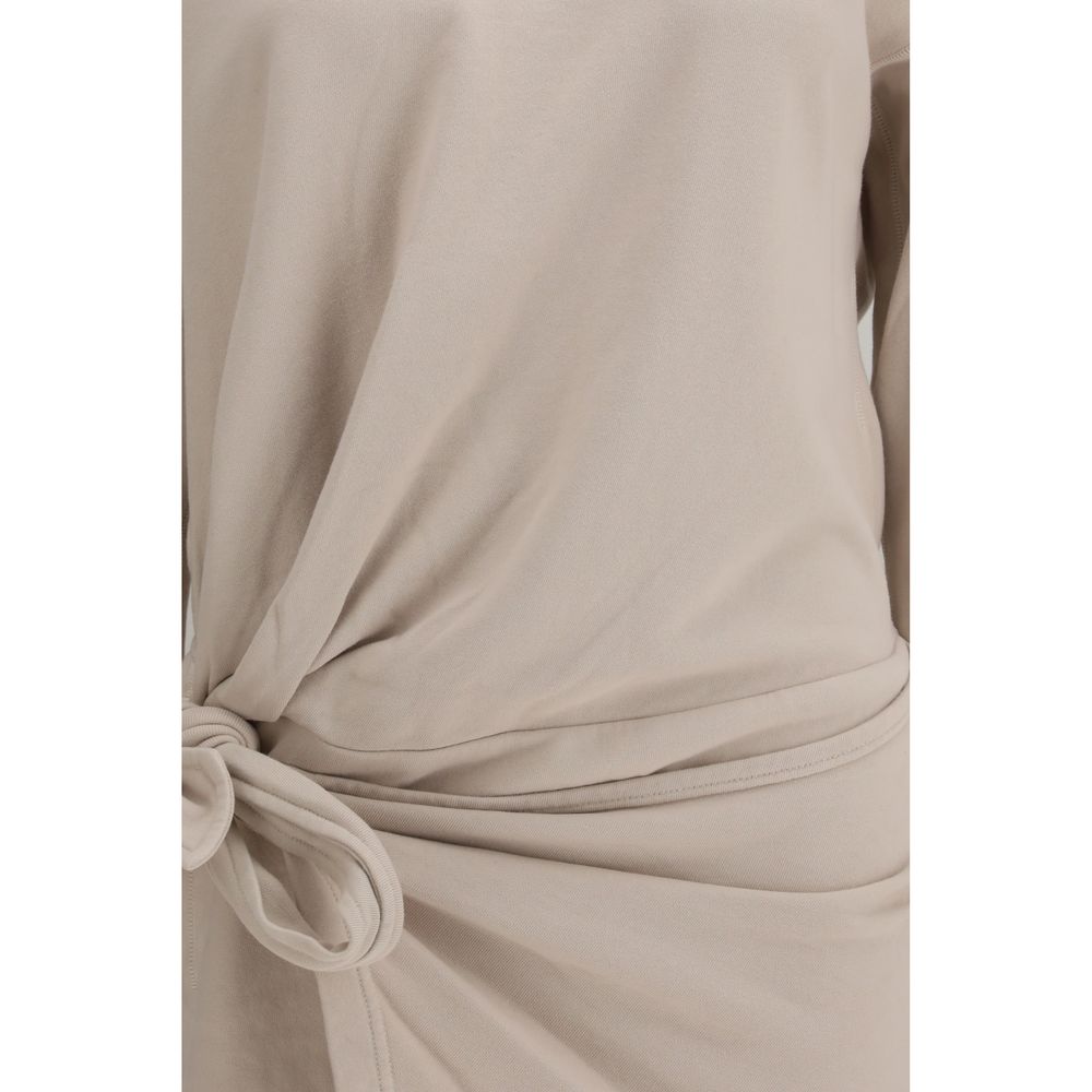 Marant Etoile Beige Cotton Casual Dress Marant Etoile